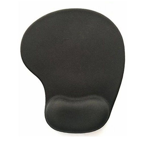 Mouse Pad With Gel Wrist Support - Black