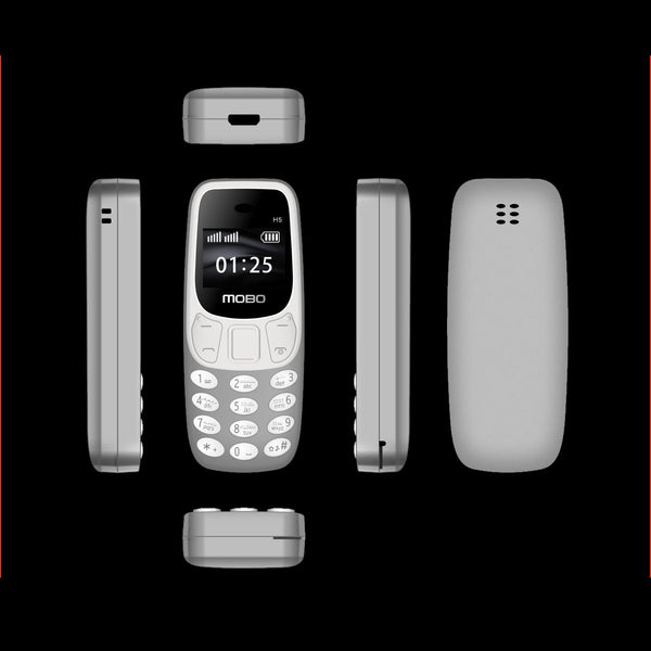 Nokia 3310 Style MOBO H5 Mini Mobile - Finger Size Mobile - Phone Keypad Mobile, Memory Card, Voice Changer, Auto Call Recording, Small and Easy to Carry