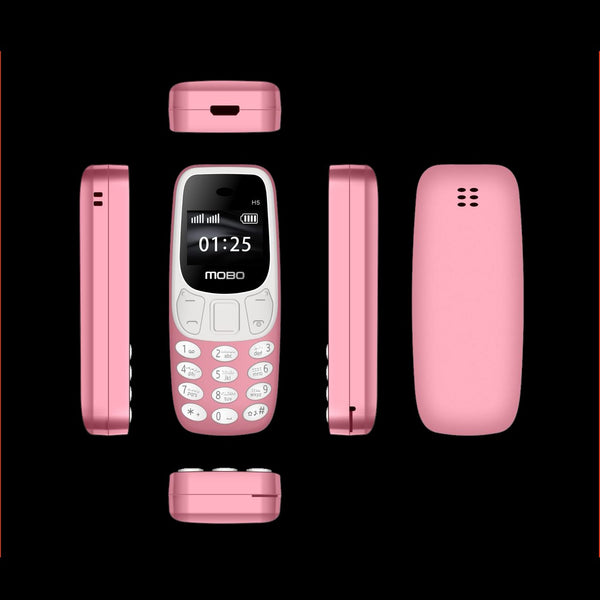 Nokia 3310 Style MOBO H5 Mini Mobile - Finger Size Mobile - Phone Keypad Mobile, Memory Card, Voice Changer, Auto Call Recording, Small and Easy to Carry