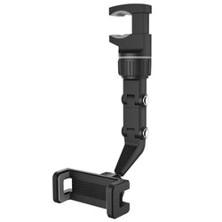 360° Rotatable Rearview Mirror Phone Holder – Retractable Arm