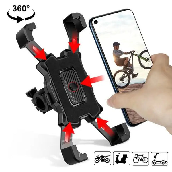 Motorcycle Bike Phone Holder for iPhone Samsung Huawei Universal Mobile Phone Support for Motorcycle Bike Holder